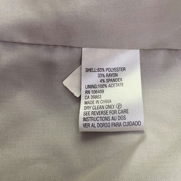 Formal suit jacket Tahari Arthur S. Levine Womens Blazer Light Gray Size 12 - Picture 6 of 12